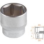 AF00030022, AFFIX Головка торцевая стандартная шестигранная 3/8", 22 мм