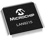LAN9215I-MT, Ethernet Controller - 10 Mbps - 100 Mbps - MII - 3.3 V - 100 Pin TQFP