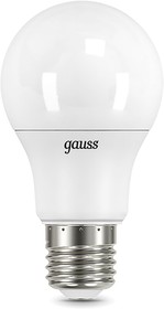 Фото 1/6 Лампа светодиодная Gauss A60 10Вт цок.:E27 шар 220B 3000K св.свеч.бел.теп. A60 (упак.:10шт) (102502110)