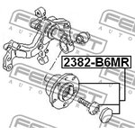 2382-B6MR, Ступица задняя d32