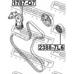 Ролик AUDI Q7 2007-2015 [ZA] обводной комплект \ 2388-7L6 FEBEST