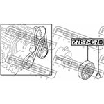 2787-C70, Ролик натяжной