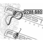 Ролик обводной приводного ремня (компл) VOLVO S60 II 10- /S80 II 06- /XC60/XC70 ...