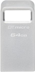 Фото 1/9 DTMC3G2/64GB, USB Stick, DataTraveler Micro, 64GB, USB 3.1, Silver
