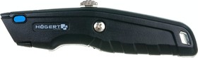 Фото 1/3 Нож алюминиевый с трапециевидным лезвием,в комплекте 3 запасных лезвия HT4C640