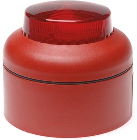 Фото 1/2 VXB-DB-RB/RL, VXB Series Red Flashing Beacon, 20 35 V dc, Surface Mount, LED Bulb