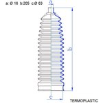 RDZ0625MG, Пыльник рулевой рейки