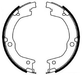 Фото 1/2 bs11005, Колодки тормозные барабанные задние к-т HYUNDAI Sorento 02-09/ Santa FE 2006