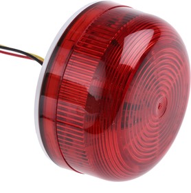 Фото 1/3 QBS-0040, Flashguard QBS Series Red Flashing Beacon, 12 V dc, 24 V dc, Surface Mount, Xenon Bulb