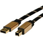 11.02.8805-5, USB 2.0 Cable, Male USB A to Male USB B Cable, 4.5m