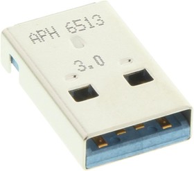 Фото 1/2 GSB316441CEU, Разъем USB, USB Типа A, USB 3.0, Штекер, 9 вывод(-ов), Поверхностный Монтаж, Прямой Угол