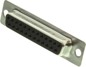 Фото 1/2 L77SDB25S, Разъем D Sub, DB25, Standard, Гнездо, SD Series, 25 контакт(-ов), DB, Solder Cup