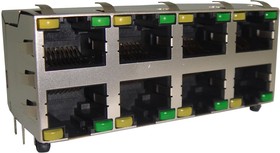 RJSNE538108, CONNECTOR, RJ45, JACK, 8P8C, THT
