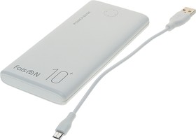 FS-PB-891 white, Аккумулятор внешний 10000мА/ч для зарядки мобильных устройств FAISON