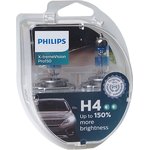 12342XVPS2, Лампа автомобильная H4 12V- 60/55W (P43t) X-treme Vision Pro150 (2шт) (Philips)