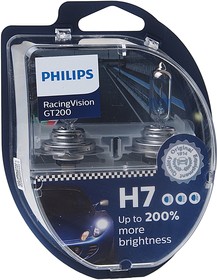 12972RGT2, Лампа 12V H7 55W PX26d +200% бокс (2шт.) Racing Vision GT 200 PHILIPS