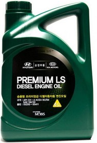 Фото 1/4 0520000411, HYUNDAI MOBIS PREMIUM LS DIESEL 5W30 4L (Корея) масло моторное