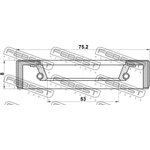 95FBY-55750808X, 95FBY-55750808X_сальник ступичный!55X75X8\ Nissan Cabstar 06