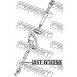 AST-GDJ150, Вал карданный рулевой нижний