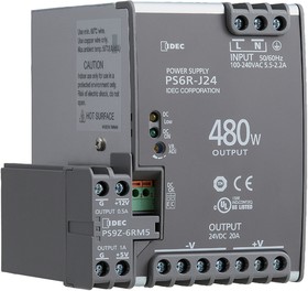 Фото 1/2 PS6R-J24, PS6R Switched Mode DIN Rail Power Supply, 85 264 V ac / 110 350V dc ac, dc Input, 24V dc dc