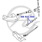 HR821360, Сайлентблок реактивной тяги