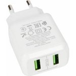 Зарядное устройство N6 Charmer QC3.0, 18W, два порта USB, 5V, 3.0A, белый 814233