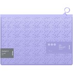 Папка-конверт Starlight S на молнии, 200 мкм, фиолетовая, с рисунком ZBn_A4904