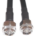 L09999B3619, Male N Type to Male N Type Coaxial Cable, 500mm, RG214 Coaxial ...