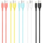 USB кабель BOROFONE BX40 Multicolor Superior Lightning 8-pin, 1м, 2.4A, PVC, уп ...