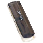 Perfeo Card Reader SD/MMC+Micro SD+MS+M2, (PF-VI-R013 Black) чёрный (PF_4259)