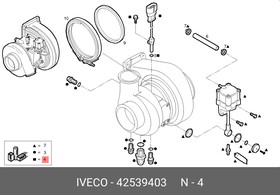 42539403, IV42539403_датчик оборотов турбины!\IVECO Cursor