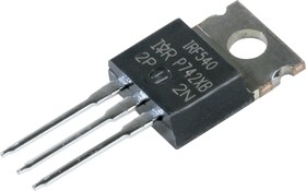 IRF540PBF, Транзистор, N-канал 100В 28А [TO-220AB] | купить в розницу и оптом