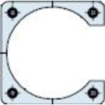 Фото 1/2 M85049/95-32A-A, Connector Accessories Flange Mount Perimeter Nut Plate Shell Size 32A