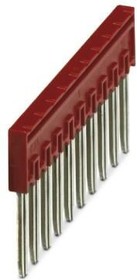 Фото 1/5 3033710, Plug-in bridge - pitch: 5.2 mm - number of positions: 10 - color: red