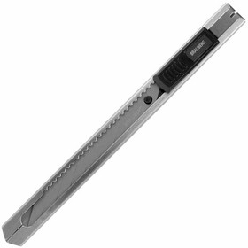 Фото 1/10 Нож канцелярский 9 мм BRAUBERG "Extra 30", металлический, лезвие 30°, автофиксатор, подвес, 237084
