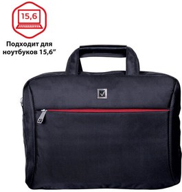 Фото 1/10 Сумка-портфель BRAUBERG с отделением для ноутбука 15-16", "Control 2", 2 отделения, черная, 41х32х10 см, 240397