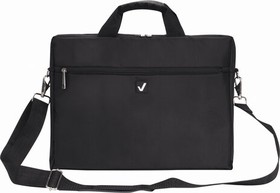 Фото 1/10 Сумка портфель BRAUBERG TEMPO с отделением для ноутбука 15,6", карман, "Rush", черная, 30х40х4 см, 240453