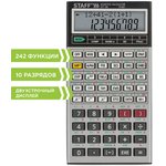 Калькулятор инженерный двухстрочный STAFF STF-169 (143х78 мм), 242 функции ...