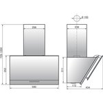 Кухонная вытяжка Рубин Stone S4 60П-700-Э4Д топ.молоко/sanded sahara 440 ELIKOR