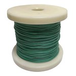 Провод гибкий силиконовый AWG 26 (0,12 мм кв) зеленый 100 м