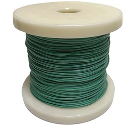 Провод силиконовый 28 AWG 0,08 мм кв катушка 100 м (зеленый)