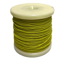 Провод силиконовый 24AWG 0,2 мм кв 100 м ( желтый)