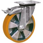 26071 FR, Braked Swivel Castor Wheel, 300kg Capacity, 160mm Wheel