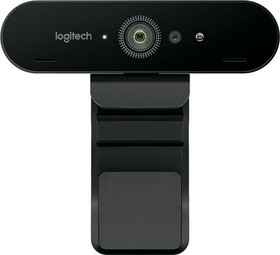 Фото 1/2 Камера Web Logitech Brio черный 13Mpix (4096x2160) USB3.0 с микрофоном (960-001105/960-001107)