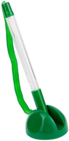 Настольная шариковая ручка Reception синяя, 0.7 мм, зеленый корпус TBgn_16082