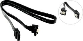 Угловой кабель SATA EXPRESS, v3.0, 6 Гбит/сек, 0.5м, черный SATA3-7PL50A-BK