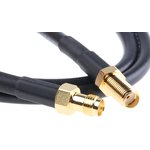 CA39/195-VJA, Female SMA to Female RP-SMA Coaxial Cable, RF195 Coaxial, Terminated