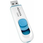 Флэш Диск ADATA Flash Drive 64Gb С008 AC008-64G-RWE {USB2.0, White}