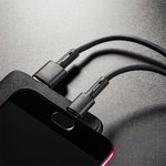 USB кабель BOROFONE BX31 Soft Silicone Micro USB, 1м, 2.4A, силикон (черный)