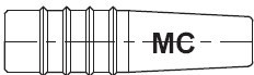 2 mm insulating grommet, solder connection, 0.5 mm², brown, 22.2010-27